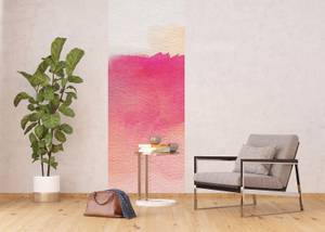 affiche motif figurativ Rose foncé - Fibres naturelles - Textile - 90 x 270 x 270 cm