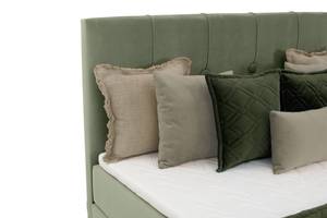 Boxspringbett Lago Khaki - Breite: 120 cm - H3