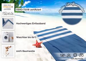 Strandtuch 00000540 Blau - Textil - 100 x 1 x 200 cm