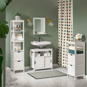 Meuble Colonne Salle de Bain FRG126-W Blanc