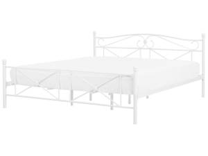 Lit double RODEZ Blanc - Largeur : 186 cm