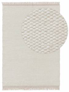 Tapis de laine Lana Blanc crème - 80 x 150 cm