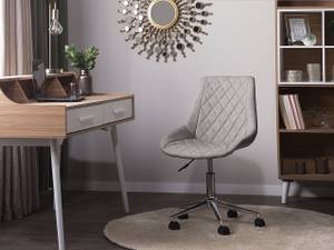 Chaise de bureau MARIBEL Gris - Gris lumineux - Argenté