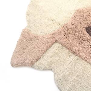 LOLHO tapis enfant petit mouton Beige - Rose foncé - Fibres naturelles - Textile - 100 x 2 x 110 cm