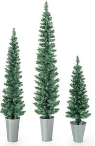 Weihnachtsbaum CM24618 (3er Set) Grün - Kunststoff - 30 x 150 x 30 cm