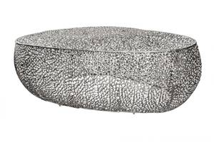 Couchtisch LEAF Silber - Metall - 122 x 42 x 69 cm