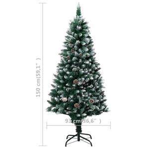 Künstlicher Weihnachtsbaum 3009440-3 Grau - Grün - Weiß - 93 x 150 x 93 cm