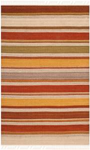 Teppich Caleb Striped Kilim Multicolor - Maße: 76 x 121 cm