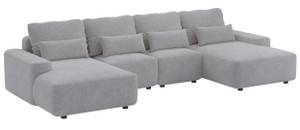 U-Form-Sofa CARNOS Grau