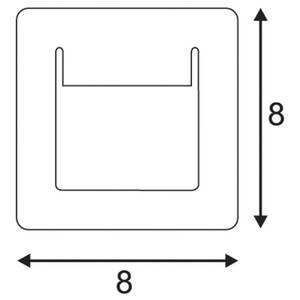 Einbaustrahler Downer Pur 8 x 8 cm