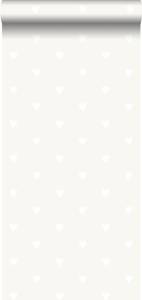 papier peint coeurs 7278 Gris