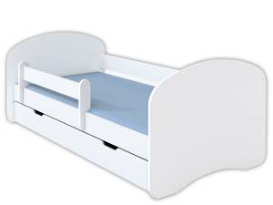 Kinderbett Henny mit Schublade Weiß - 80 x 160 cm