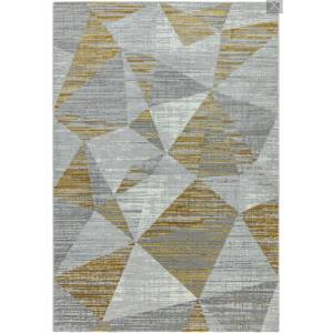 Tapis de salon moderne design BLOCKS Jaune - 200 x 290 cm