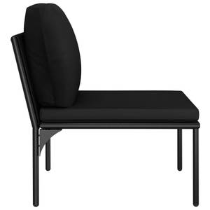 Salon de jardin (lot de 5) 48590 Noir - Gris - Métal - Matière plastique - 70 x 65 x 60 cm