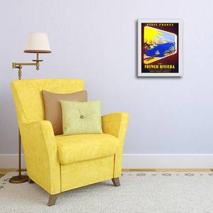 Bilderrahmen Poster French Riviera Weiß