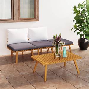 Garten-Lounge-Set Braun - Massivholz - Holzart/Dekor - 55 x 35 x 90 cm