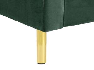 Lit double VILLETTE Noir - Vert foncé - Vert - Largeur : 185 cm