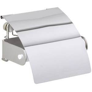 Wenko Toilettenpapierhalter, Edelstahl Silber - Metall - 12 x 9 x 12 cm