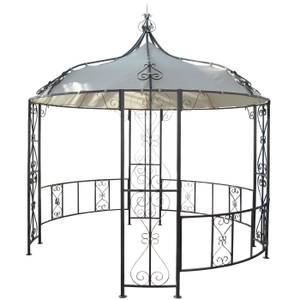 Pergola Almeria Weiß - Metall - 296 x 330 x 293 cm