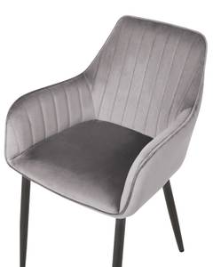 Chaise de salle à manger WELLSTON Noir - Gris foncé - Gris