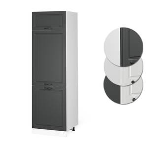 Armoire frigo R-Line 60cm Gris - Bois manufacturé - 60 x 206 x 57 cm