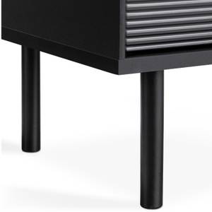 Regale LOFTY TV/HiFi-Einlage Schwarz - Braun - Eiche Dekor