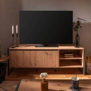 TV-Lowboard 2115 Marron - Gris - Bois manufacturé - 160 x 55 x 40 cm