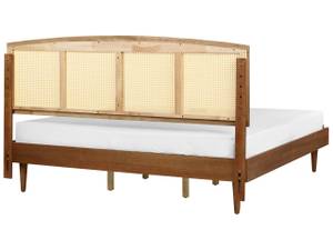 Doppelbett VARZY Braun - Massivholz - 185 x 149 x 204 cm