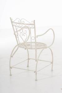 Chaises de jardin Sheela Blanc crème