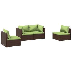 Salon de jardin (lot de 4) 3013635-7 Marron - Vert