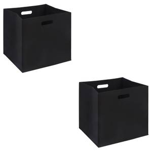 Boîtes de rangement FELT (Lot de 2) Noir