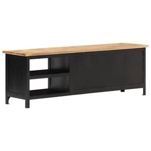 TV-Schrank D293 Schwarz - Massivholz - 30 x 40 x 120 cm