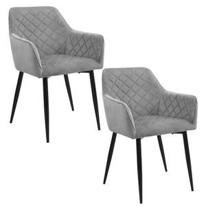 Lot de 2 Chaises CSJ082 Gris