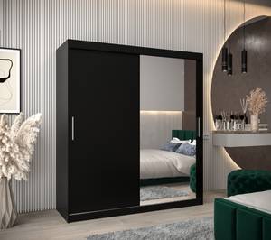 ARMOIRE À PORTES COULISSANTES TOKYO 2 Noir - Largeur : 180 cm