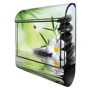 Briefkasten Stahl Steine & Relax 6 Schwarz - Metall - 38 x 46 x 13 cm