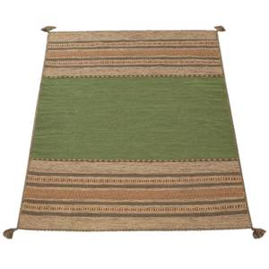 Hochflor-Teppich Kilim 217 Grün - 120 x 170 cm