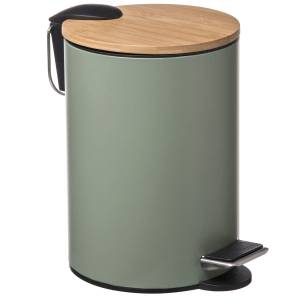 Poubelles Métal Kaki Vert - Métal - 17 x 24 x 17 cm