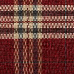 Lorris Hocker Rot - Textil - 53 x 45 x 53 cm