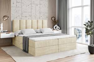 Boxspringbett BOXI1 Ecru - Breite: 140 cm - H3