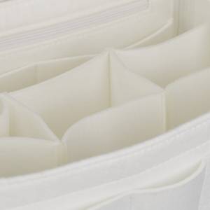 Taschenorganizer Handtasche Filz weiß 32 x 18 x 20 cm