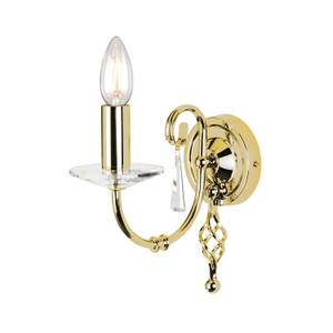 Wandlampe CANDELA Messing - Graumetallic - 10 x 21 cm