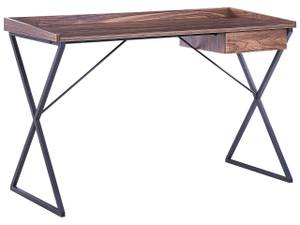 Bureau NOXON Noir - Marron - Bois manufacturé - 120 x 79 x 54 cm