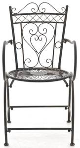 Chaises de jardin Sheela Lot de 2 Bronze