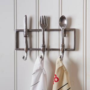 Kitchen Cutlery Haken Silber - Metall - 31 x 7 x 26 cm