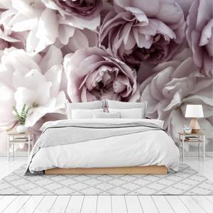 Papier Peint FLEURS Pastel Plantes 3D 400 x 280 x 280 cm