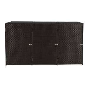 3er-Mülltonnenverkleidung E25 3x120l Braun