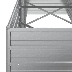 Garten-Hochbeet Silber - Metall - 80 x 77 x 240 cm