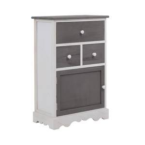 Armoire de cuisine Tarhui Blanc - Bois massif - 30 x 72 x 47 cm