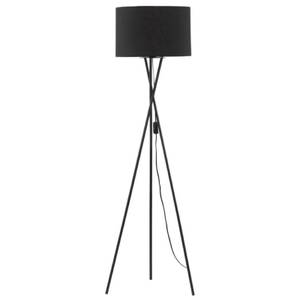 Tripod Stehlampe RETRO Schwarz - Metall - Textil - 38 x 145 x 38 cm