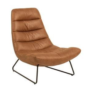 Fauteuil Milford Marron - Textile - 83 x 97 x 93 cm